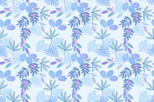 Blue Monochrome Leaf Seamless Pattern: A Versatile Design for Creative Projects