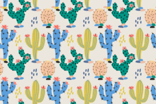 Colorful Cactus Seamless Pattern: A Versatile Design for Creative Projects