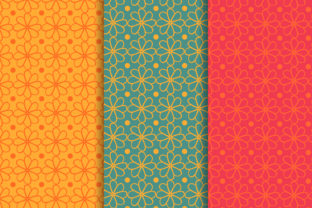 Cute Floral Circle Pattern