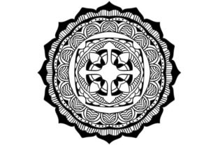 Exploring the Aesthetic and Utility of Mandala Vector Art Pattern Black 39