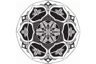 Mandala Vector Art Pattern Black 20