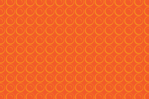 Orange Pattern with Circles