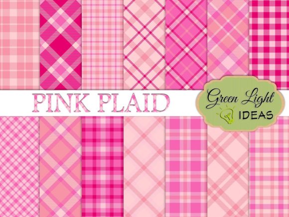 Pink Plaid Backgrounds