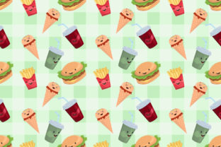 Seamless Pattern Fast Food