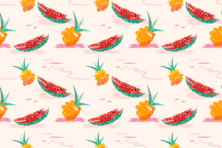 Seamless Summer Pineapples, Watermelon: A Creative Resource for Designers and Entrepreneurs