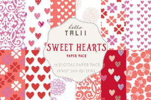 Sweet Hearts Digital Paper